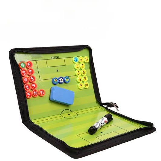Foldable Magnetic Tactical Board Football Training Tactical Clipboard Football Coach Tactical Board Set with Large Board Eraser