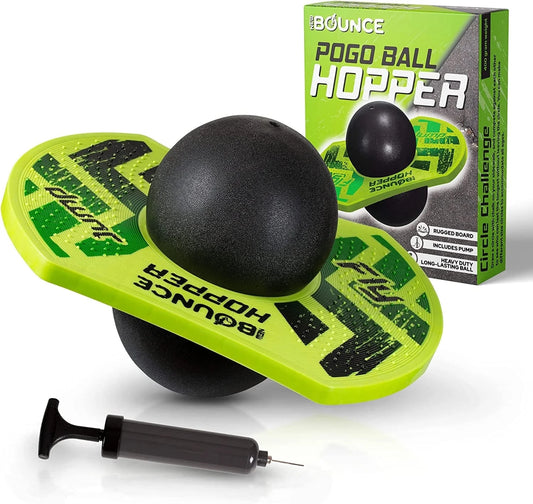Pogo Ball Stick – Jumping Balance Ball for Outdoor Play, Green